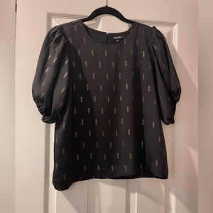 Black and gold blouse
